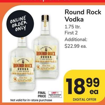 Round Rock Vodka - 1.75 ltr.