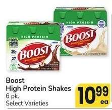 Boost High Protein Shakes - 6 pk. Select Varieties