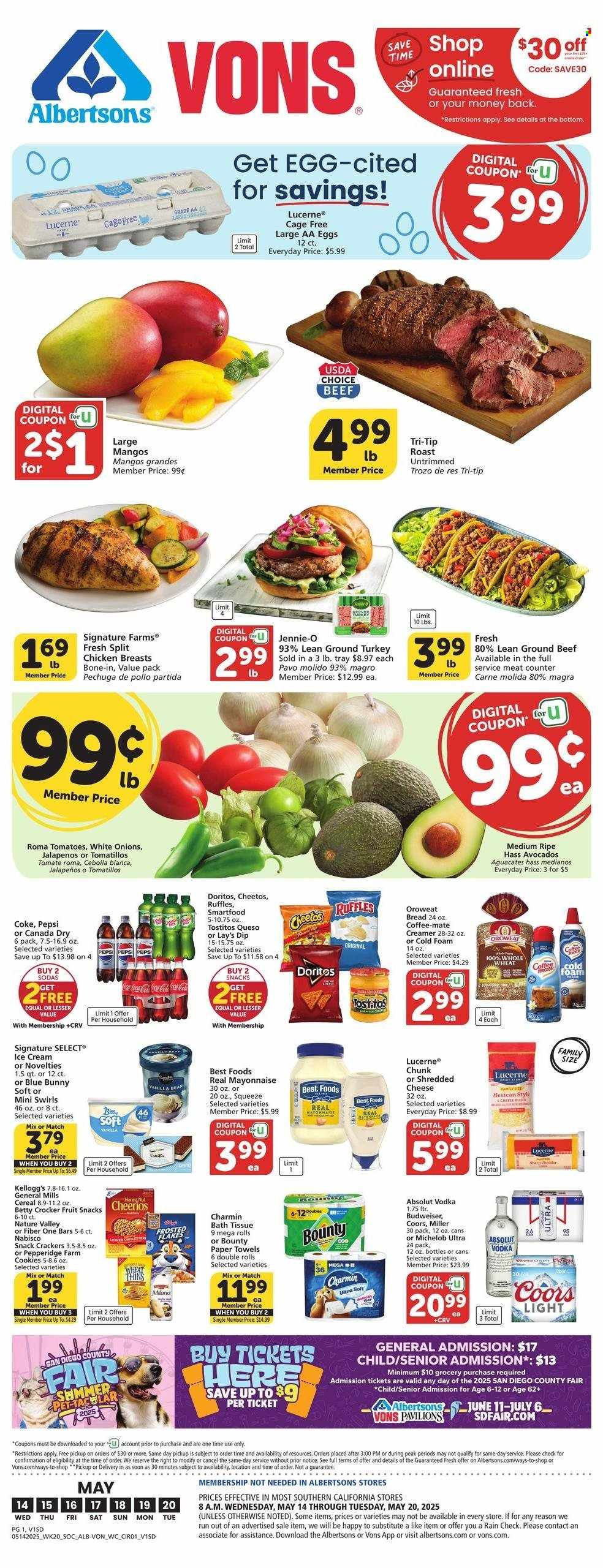 Albertsons ad - 05/14/2025 - 05/20/2025. Page 1