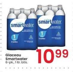 Glaceau Smartwater - 6-pk., 1 ltr. btls.