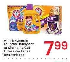 Arm & Hammer Laundry Detergent or Clumping Cat Litter - select sizes and varieties