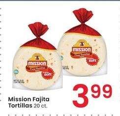 Mission Fajita Tortillas - 20 ct.