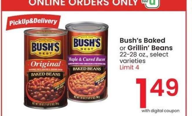 Bush's Baked or Grillin' Beans - 22-28 oz., select varieties