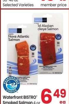 Waterfront BISTRO® Smoked Salmon - 4 oz Selected Varieties