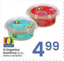O Organics Hummus - 10 oz., select varieties