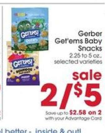 Gerber Get'ems Baby Snacks