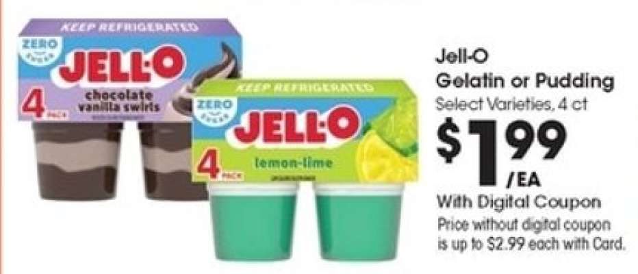 Jell-O Gelatin or Pudding