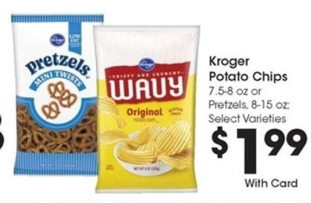 Kroger Potato Chips or Pretzels