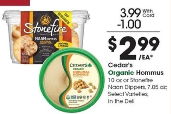 Cedar's Organic Hommus