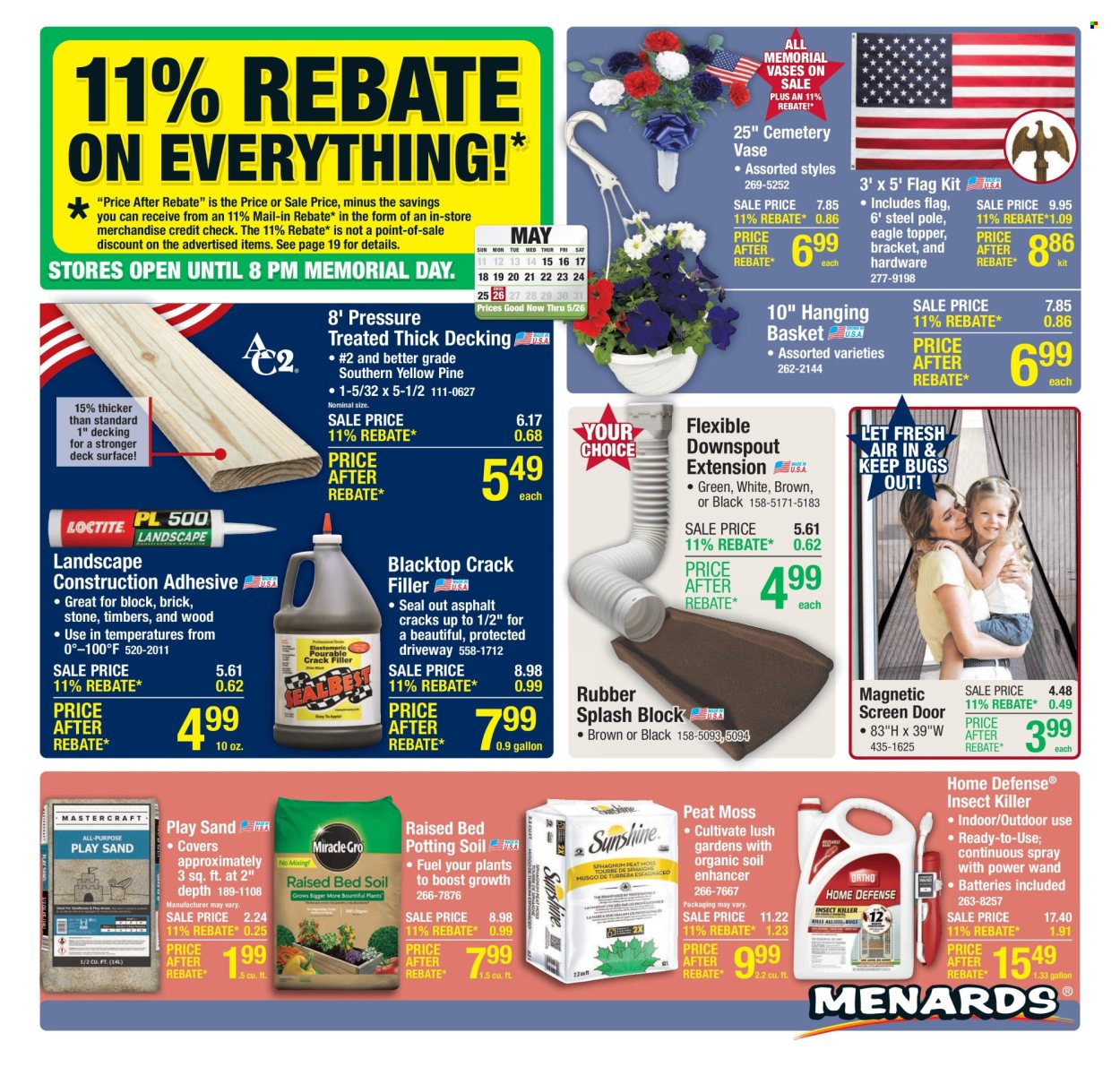 Menards ad - 05/15/2025 - 05/26/2025. Page 1