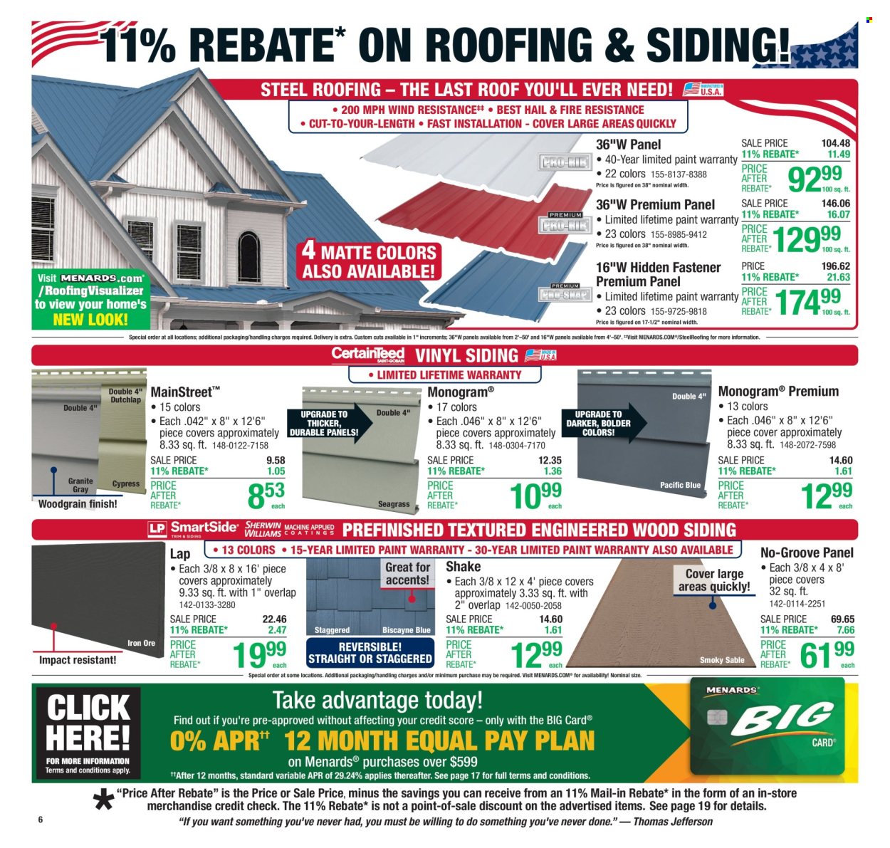 Menards ad - 05/15/2025 - 05/26/2025. Page 1