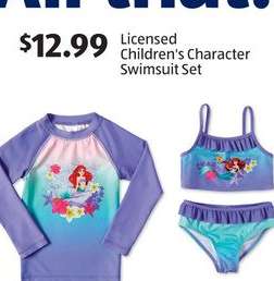 Licensed Children's Character Swimsuit Set