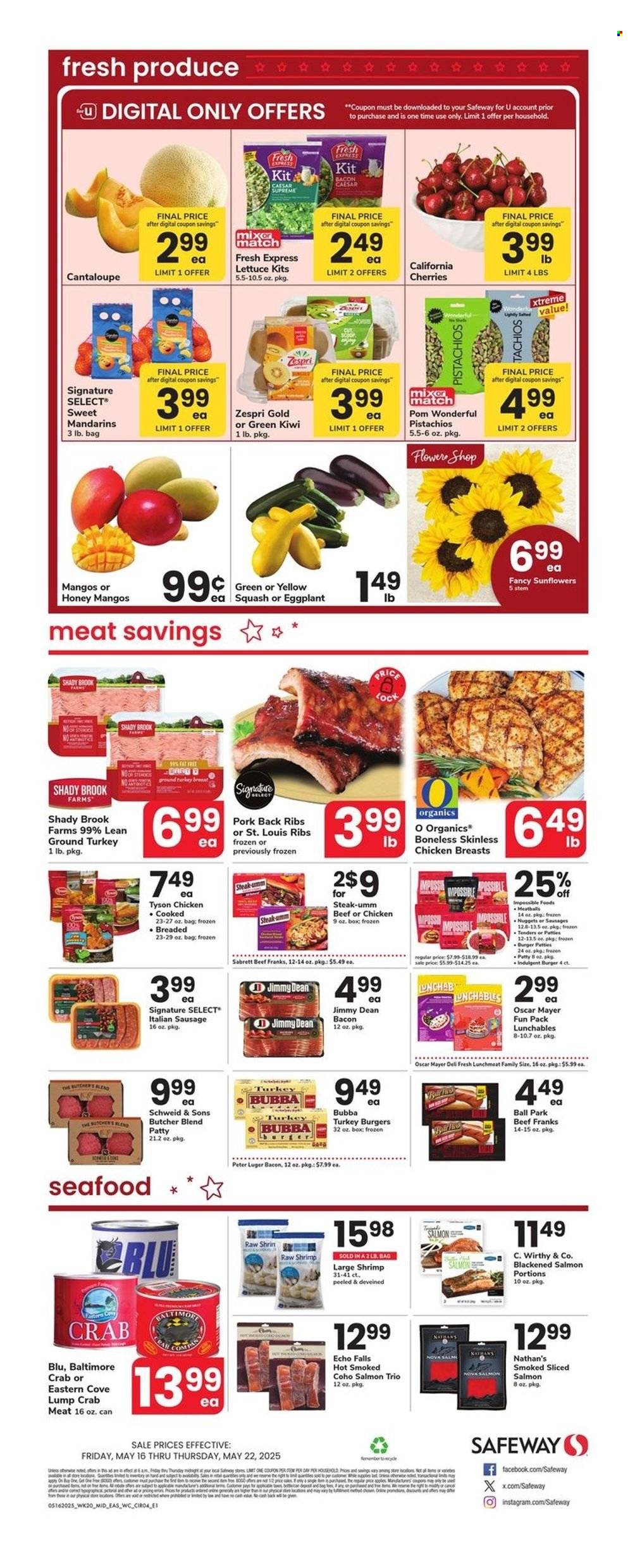 Safeway ad - 05/16/2025 - 05/22/2025. Page 1