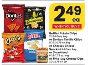 Ruffles, Doritos, Cheetos, Smartfood, Frito-Lay