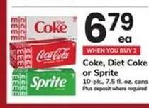 Coke, Diet Coke Or Sprite