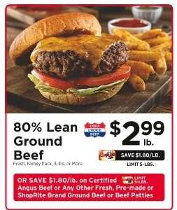 80% Lean Ground Beef