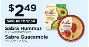 Sabra Hummus & Sabra Guacamole