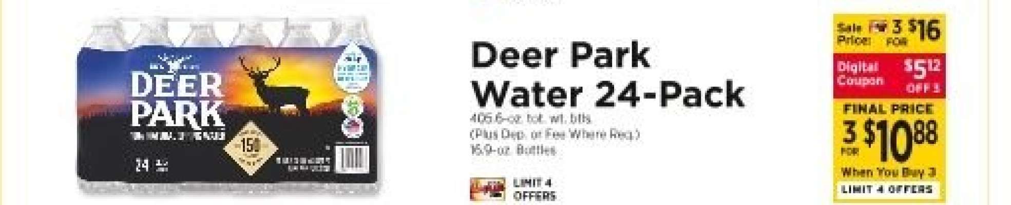 Deer Park Water 24-Pack