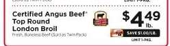 Certified Angus Beef Top Round London Broil