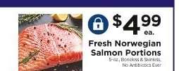 Fresh Norwegian Salmon Portions