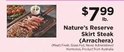 Nature's Reserve Skirt Steak (Arrachera)