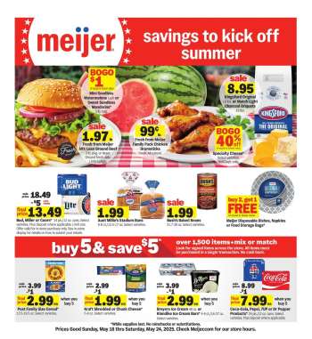 Meijer Flyer - 05/18/2025 - 05/24/2025.