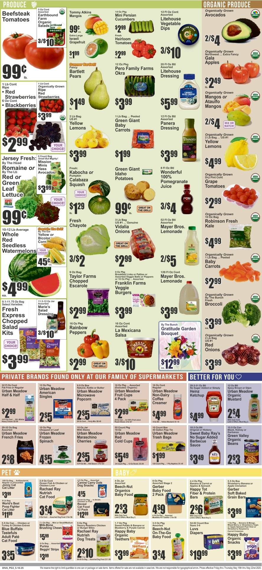 Key Food ad - 05/16/2025 - 05/22/2025. Page 1