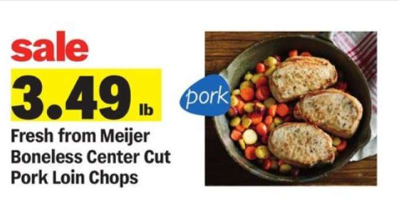 Fresh from Meijer Boneless Center Cut Pork Loin Chops