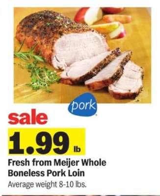 Fresh from Meijer Whole Boneless Pork Loin