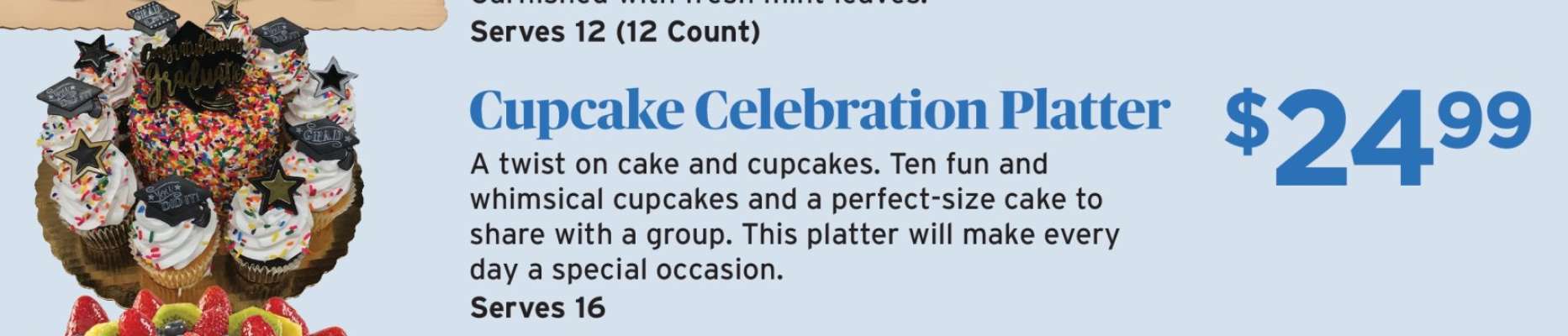 Cupcake Celebration Platter