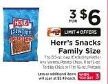 Herr's Snacks Family Size