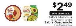 Sabra Hummus & Sabra Guacamole