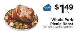 WHOLE PORK PICNIC ROAST