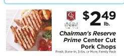 Chairman's Reserve Prime Center Cut Pork Chops