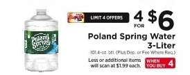 Poland Spring Water 3-Liter