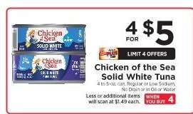 Chicken of the Sea Solid White Tuna