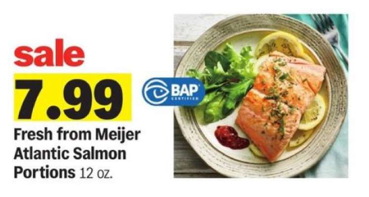 Fresh from Meijer Atlantic Salmon Portions