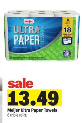Meijer Ultra Paper Towels*