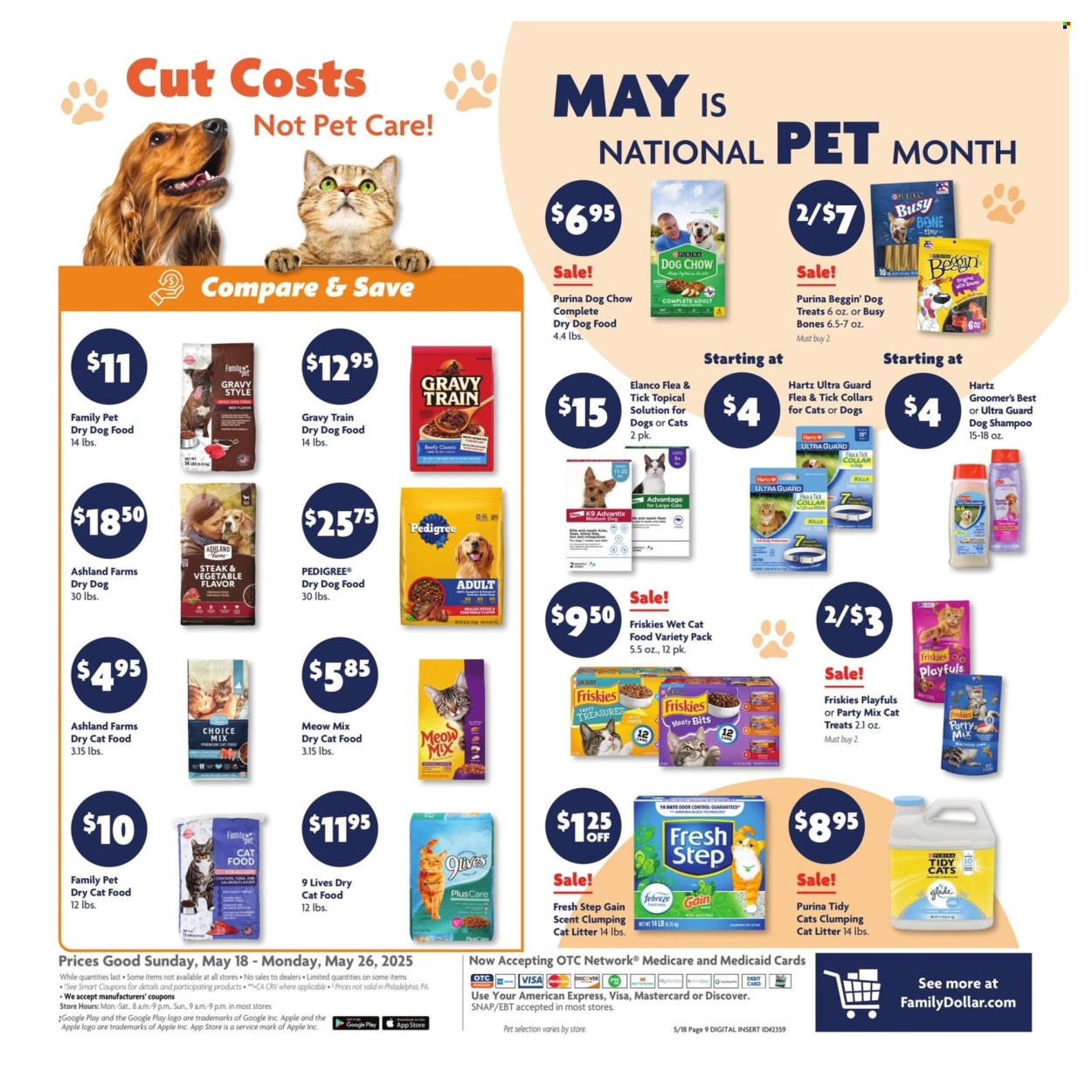 Family Dollar ad - 05/18/2025 - 05/26/2025. Page 1