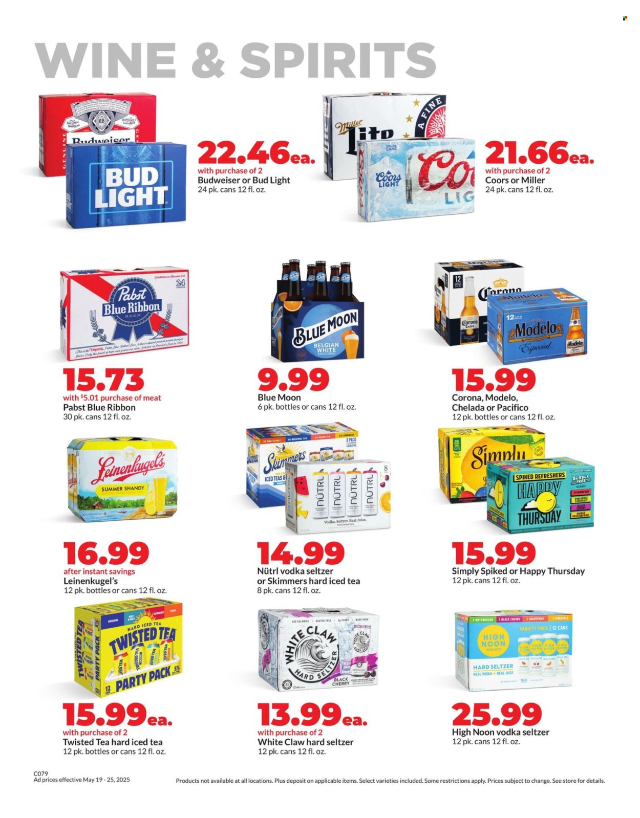 Hy-Vee ad - 05/19/2025 - 05/25/2025. Page 1