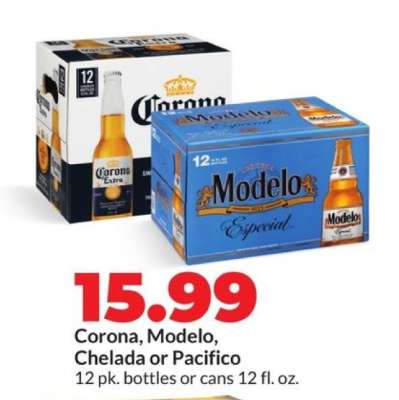 Corona, Modelo, Chelada or Pacifico