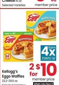 Kellogg's Eggo Waffles - 23.2-29.6 oz Selected Varieties