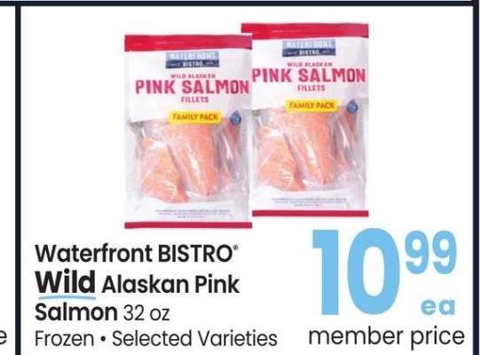 Waterfront BISTRO® Wild Alaskan Pink Salmon - 32 oz Frozen, Selected Varieties