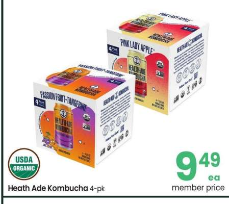 Heath Ade Kombucha - 4 - pk