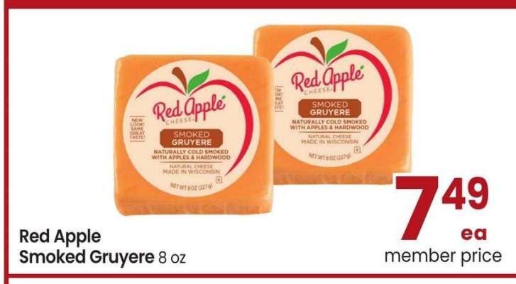 Red Apple Smoked Gruyere - 8 oz