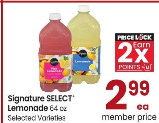 Signature SELECT® Lemonade - 64 oz Selected Varieties