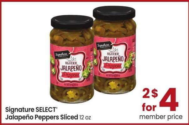 Signature SELECT® Jalapeño Peppers Sliced - 12 oz