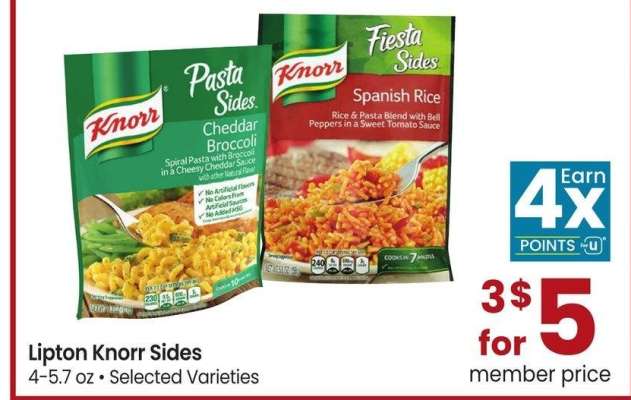 Lipton Knorr Sides - 4-5.7 oz, Selected Varieties