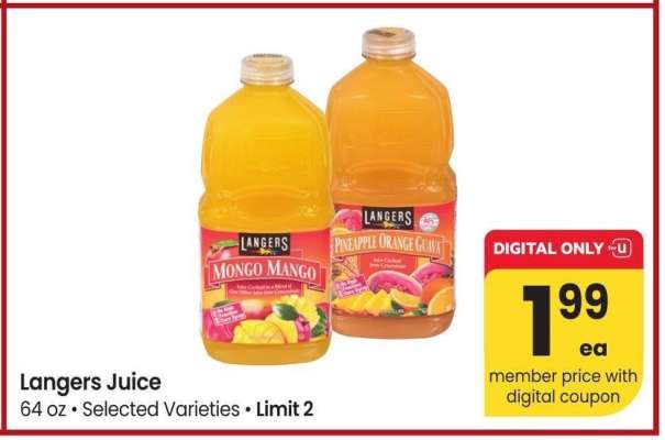 Langers Juice - 64 oz • Selected Varieties