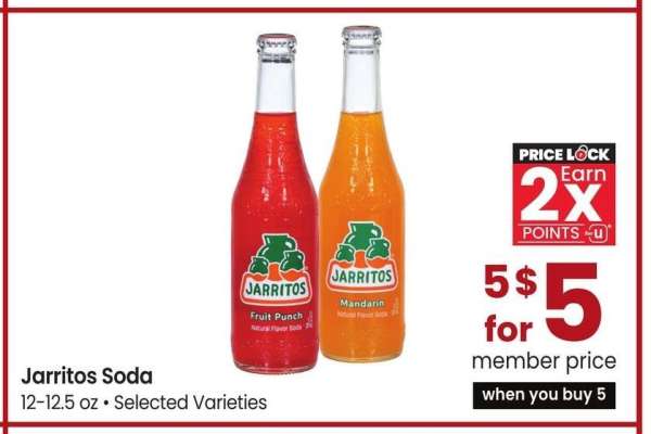 Jarritos Soda* - 12-12.5 oz, Selected Varieties